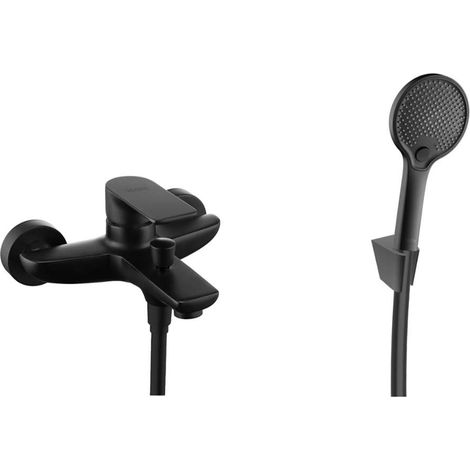 kielle Vega - Miscelatore per vasca con accessori EcoSpare, nero opaco 10318SN54 (1/5)