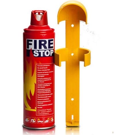 Trade Shop - MINI TRAGBARER FEUERLÖSCHER 500ML TUNING AUTO BOOT CAMPER HOME OFFICE FEUERLÖSCHER - (1/2)