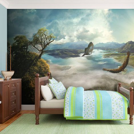 Papier Peint "Vol au dessus du Lac" 154 x 200 cm (1/2)
