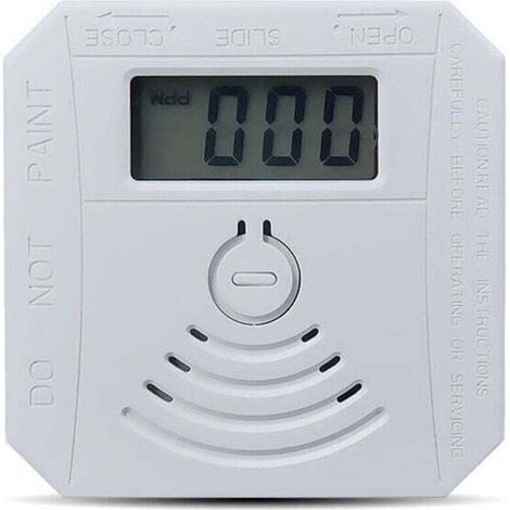 Kombinierter Rauch- und Kohlenmonoxidmelder mit LED-Anzeige, akustischem Alarm und Blinklicht – Weiß