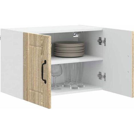 884918 Meuble mural de cuisine avec porte Chêne Sonoma 60 x 31 x 40 cm (1/5)