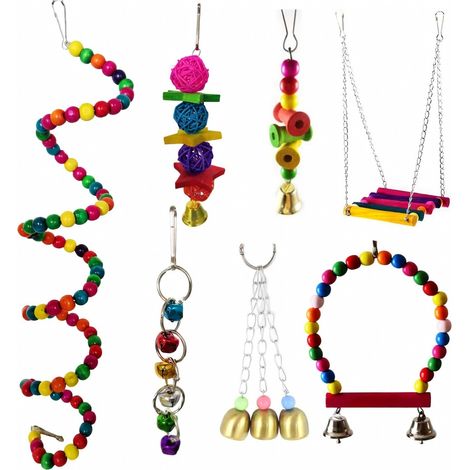 Ensemble de jouets oiseaux 7 pièces 7 pièce x 2 modèle 5 100g