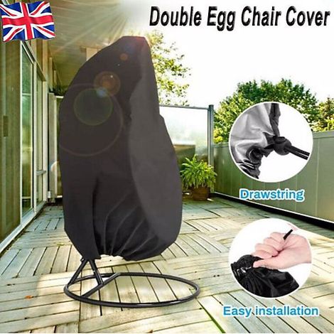 Housse imperméable pour chaise œuf suspendue, hamac balançoire en rotin, abri extérieur pour mobilier de jardin, protection contre pluie et UV (1/5)