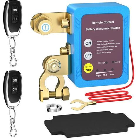 12V Battery Cut-Off Switch – 240A Automatic Shut-Off Switch – Compatible with Cars, Boats, and Trucks – Easy Installation (1/5)