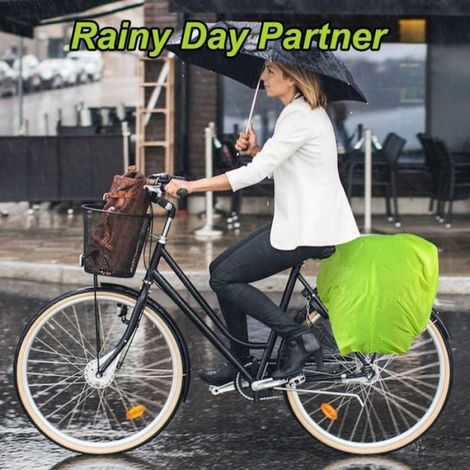 Habillage Pluie - Sacoche Velo 126x66 cm - Imperméable Anti Poussiere - Pour Panier Avant Arriere Velo - 1 Piece (1/5)