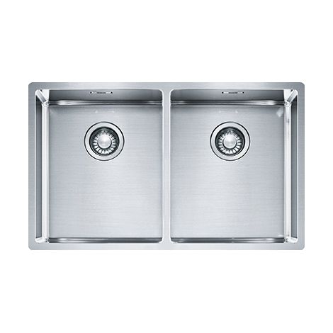Franke 127.0370.188. Tipo di lavello: Lavello montato su piano, Forma del lavandino: Rettangolare, Materiale del lavandino: Acciaio inox. Larghezza: 740 mm, Profondità: 450 mm (1/2)
