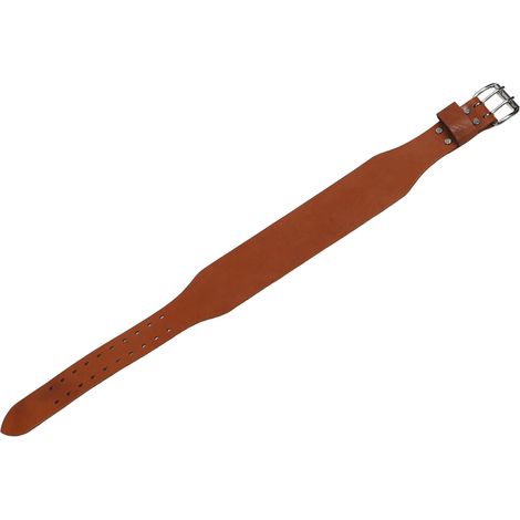 Ceinture de Force en Cuir pour Powerlifting - Soutien Lombaire Homme Femme, Double Boucle pour Haltérophilie