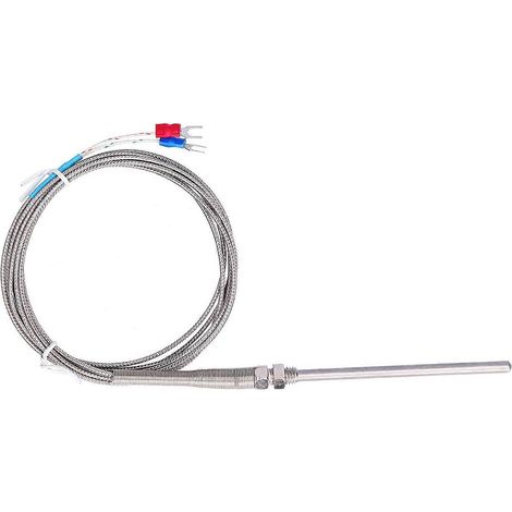 Thermoelement Typ K, Temperaturfühler, Wärmesonde, Edelstahl, 0600℃, WRNT-187, Standardausführung