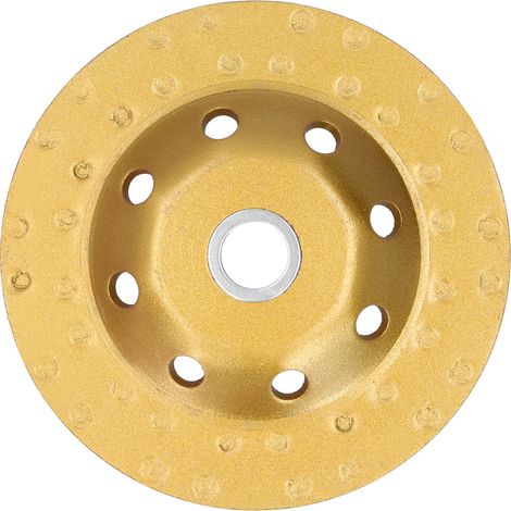 Meule diamantée à cuvette, disque de polissage double rangée, finition or, 125 mm (1/5)