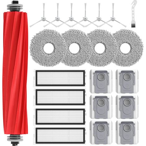 22 Stück Zubehör für Roborock Qrevo S/Qrevo Pro/Qrevo Max V Saugroboter, Qrevo S/Qrevo Pro/Qrevo MaxV Ersatzteile für Roborock Staubsaugerroboter (1/5)