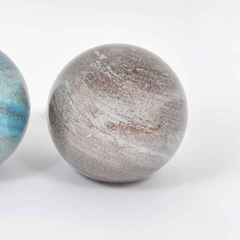 Lampe boule led Galaxie gris verre 24x24x24cm (1/2)