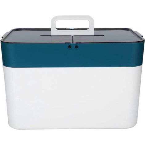 Boîte de rangement plastique – Grande capacité – Poignée – Pour couture, maquillage et accessoires (1/5)