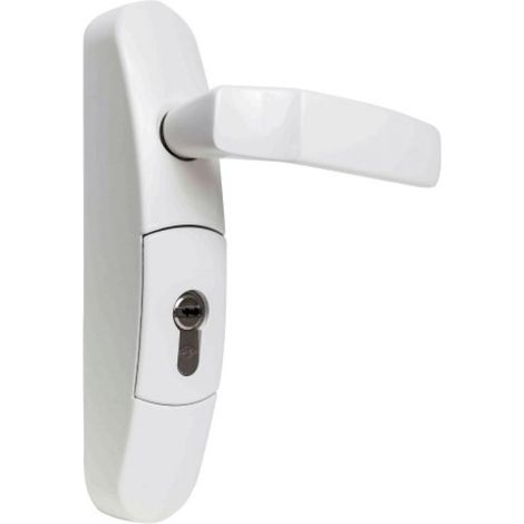 JPM – Module extérieur béquille réversible débrayable noir verrouillable – Résistance anti-vandalisme – Pour portes à droite et gauche – EN5000140A