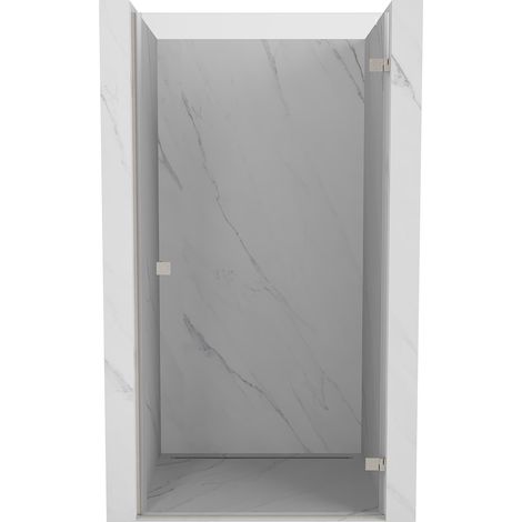 Mexen Lunar-B porte de douche pivotante droite 50 cm, transparent, nickel brossé - 832-050-000-97-00-P (1/5)