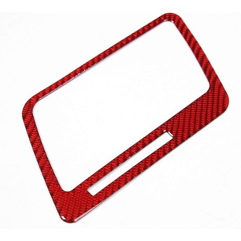 Auto-rote Soft-Carbon-Faser-Blinkerbox-Abdeckung, Zieraufkleber für Corvette C7 2014–2019 (1/5)