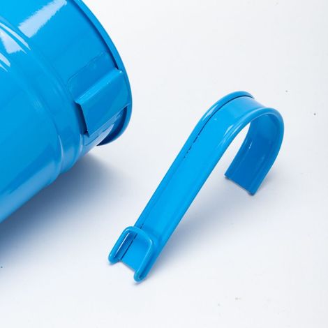 hängende Metallblumentöpfe, Pflanzgefäße aus Eisen mit Abflussloch, ideal für die Gartendekoration (orange Farbe) (1/5)
