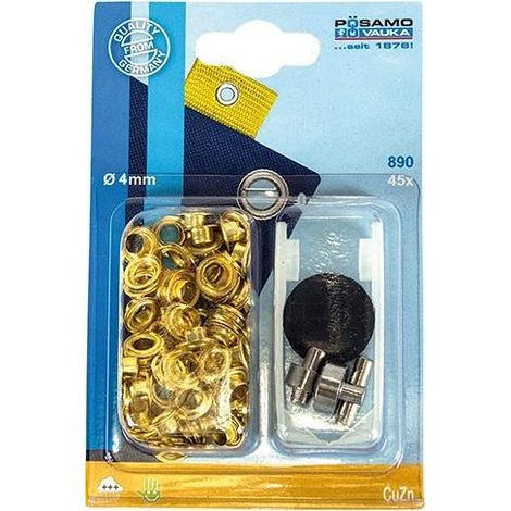 Ojete MS galvanizado (SB) 4,0mm a 60 unidades