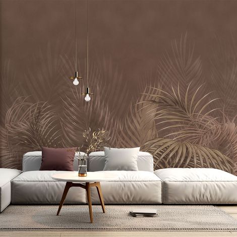 Papier peint panoramique - Feuilles tropicales - 130 cm x 86 cm (1/4)