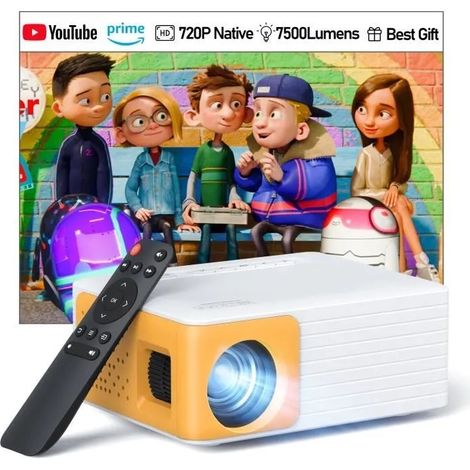 Vidéoprojecteur YOTON Y3 Mini Projecteur 1080P pour Home Cinéma 7500 Lumens HDMI USB AV Ordinateur