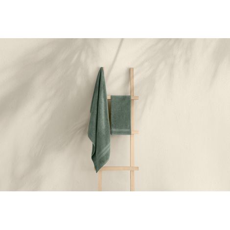 Toalla de baño, toalla de ducha, toalla de sauna. Set 100% Algodón Verde (1/4)