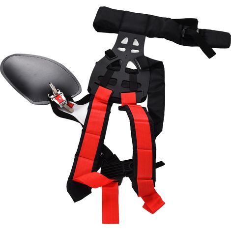Harnais pour débroussailleuse en polyester, sac à dos réglable, sangles pour débroussailleuse, épaulettes pour tronçonneuse, scie à chaîne, débroussailleuse (1/5)