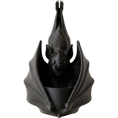 Pot de fleurs suspendu en forme de chauve-souris, pot de fleurs mural créatif pour plantes succulentes, style gothique, en fer, pour balcon - 1 pièce