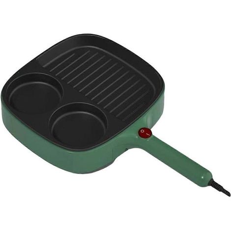 Poêle à omelette électrique 3 en 1, poêle à barbecue, cuiseur électrique, prise UE/AEU (1/5)