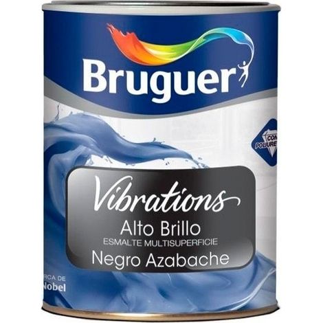 Bruguer Esmalte multisuperficie Vibrations alto brillo Negro azabache 1 Lt