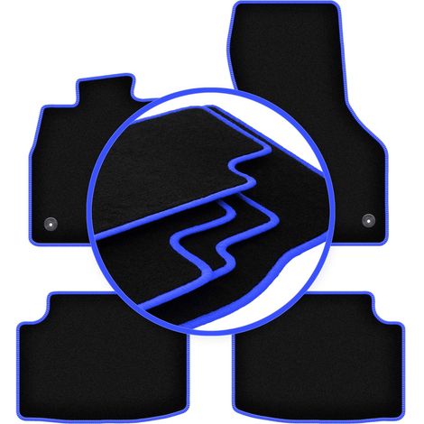 Tapis de voiture CARLUX-BLUE pour : Volkswagen Tiguan II crossover (2015-)