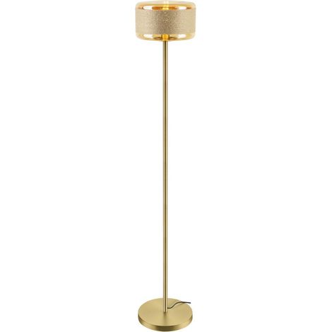 Lampadaire PANTILO ROPE 27 E27 max. 1 x 15 W IP20 orange/or - SLV - 1010206 (1/3)