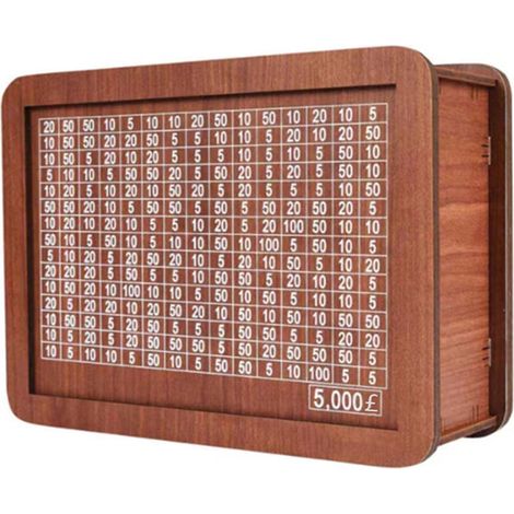 Boîte À Argent En Bois - Compteur Intégré - Capacité 1000 2000 3000 5000 Ou 10000 Livres - Pour Épargne À Domicile Ou En Bureau - 1 Pièce (1/5)