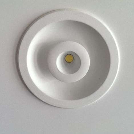 Empotrable LED SMD+LED COB redondo “Eye” con doble encendido (23W 2CCT 2070lm) IP20 Ø18cm fabricado en aluminio color blanco (1/3)