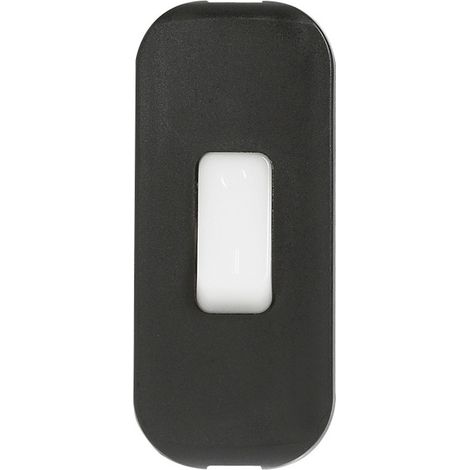 Interrupteur à bascule 2A 250V à touche luminescente et coupure bipolaire noir LEGRAND 040189 (1/2)