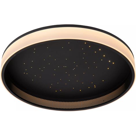 Plafoniera LED Lucide Estreja 40cm 40W nera stellata (1/5)