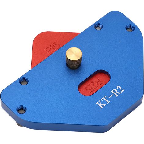 Eckradius-Frässchablonen 8 in 1 R15 R20 R25 R30 C15 C20 C25 C30 Holzbearbeitungs-Oberfräse Aluminiumlegierung Rundschablone (1/5)