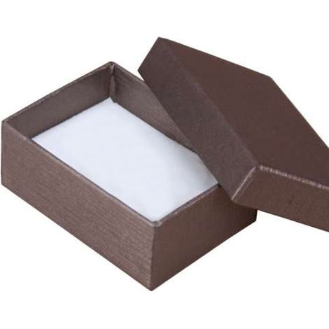 Caja de joyería universal decorativa marrón (1/4)