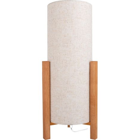Naeve MATILDA Lampe de table cylindrique 52 cm Nature 1xE27 (1/5)
