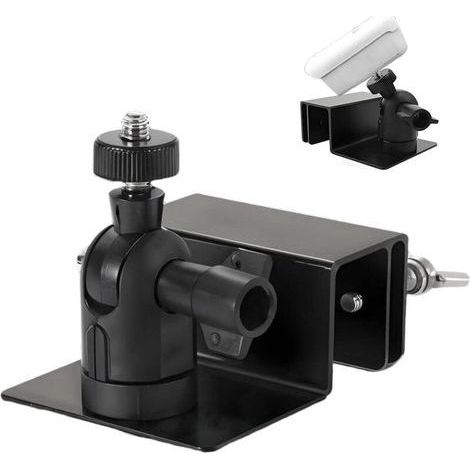 Support de gouttière réglable pour caméra extérieure, support de gouttière résistant aux intempéries, rotatif à 360° et inclinable à 180°, support universel pour caméra de surveillance extérieure (1/4)
