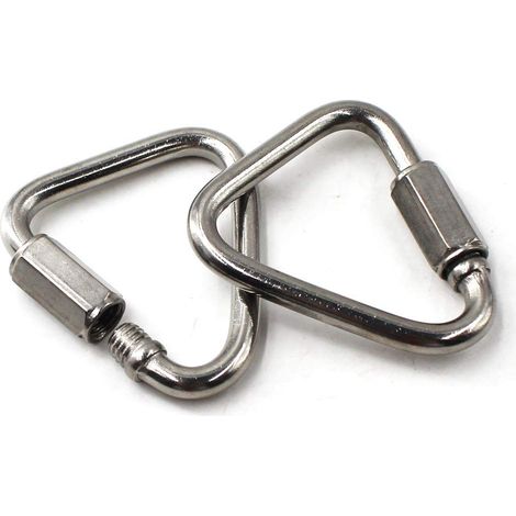 Delta Quick Link Dreieckskarabiner, 304 Edelstahl