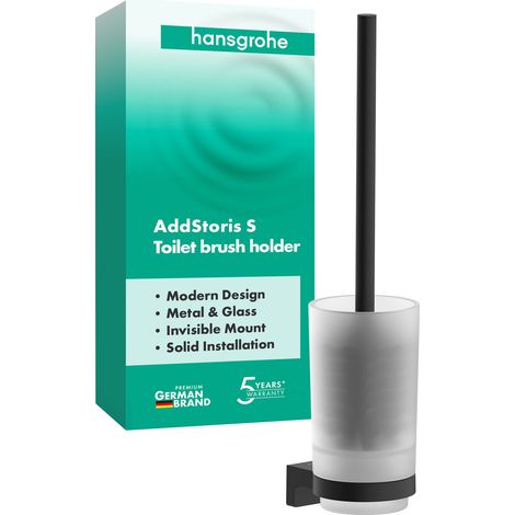 hansgrohe AddStoris S Porte-brosse WC montage mural, 41782670, (1/2)