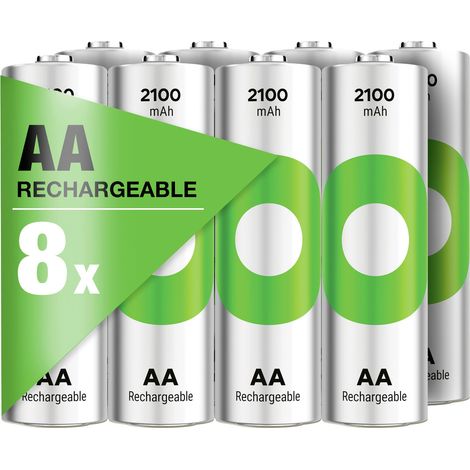 GP ReCyko Mignon (AA)-Akku NiMH 2100 mAh 1.2 V 8 St. (1/5)