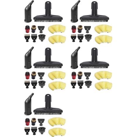 5-teiliges Ersatzteilset für Kärcher Dampfreiniger SC1, SC2, SC3, SC4, SC5 – inklusive Düsen, Bürsten und Tücher (1/5)