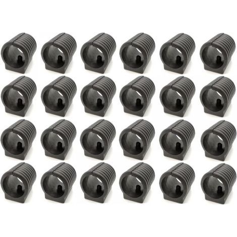 24 pièces Patins pour meubles Patins de Serrage de Tube de Chaise en Plastique Chaise en Plastique pour Pieds de Chaise en Forme de U Patins pour Pieds de Chaise à Attaches pour tubes ronds (1/4)