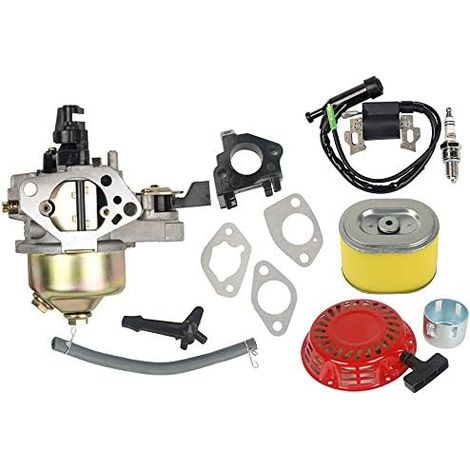 16100-ZF6-V01 Vergaser-Kit mit Luftfilter-Zündspule, kompatibel mit Honda Gx340 Gx390 11 PS 13 PS Motor