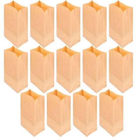 Lot de 20 sacs en papier kraft lavables et réutilisables (1/4)