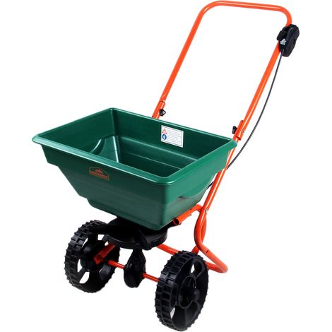 Gardebruk Spandiconcime 25L Raggio di spargimento regolabile Spandisemi Carrello spargitore per concime semi sale (1/5)