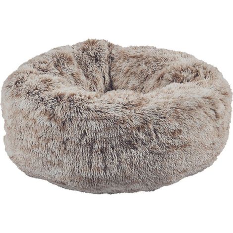 Cuccia beige 50 x 25 cm: Cuccetta Ciambella morbida e imbottita beige modello Poilu Bobby per cani e gatti