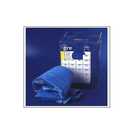 Liner piscine acier en huit 5,00 x 3,40 x 1,22 m – Couleur bleu – Épaisseur 40/100 – Compatible Varadero Gré (1/10)