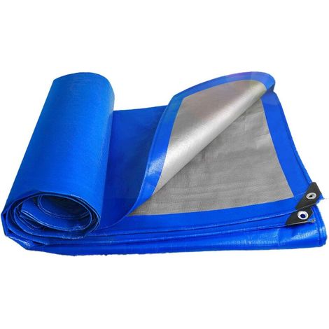Bâche imperméable, bâche de Jardin avec œillets en Aluminium, bâche tissée bâche de Protection bâche de Bateau bâche pour Bois(2m5m)