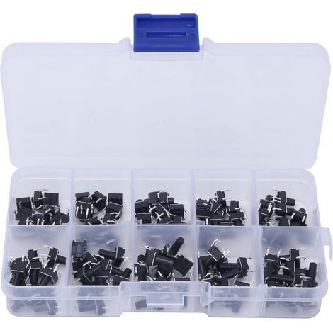 Interrupteur Tactile Lot de 100 PCS Micro Switch 6x6 Imperméable (1/5)